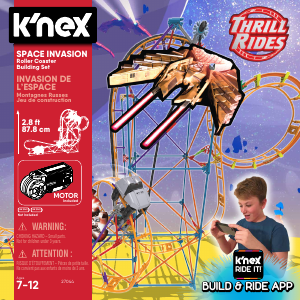 Vadovas K'nex set 27044 Thrill Rides Space invasion