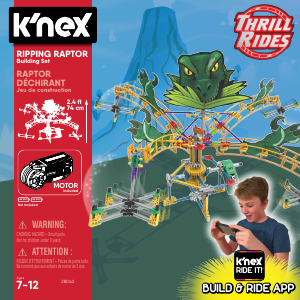 Käyttöohje K'nex set 28040 Thrill Rides Ripping raptor