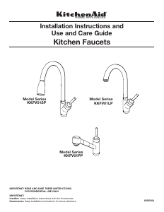 Manual KitchenAid KKFV01LPSS Faucet