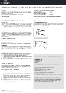 Manual Housegard Firephant FP2 Fire Extinguisher