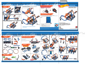 hot wheels corkscrew crash track instructions