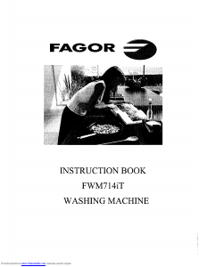 Manual Fagor FWM714iT Washing Machine