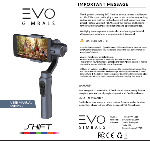 Handleiding EVO Shift Gimbal