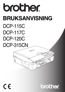 Bruksanvisning Brother DCP-315CN Multifunktionsskrivare