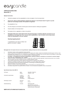 Handleiding Easy Candle MP-12 LED kaars