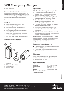 Handleiding Clas Ohlson 38-4518 Mobiele oplader