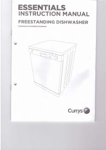 Manual Currys Essentials CDW60S15 Dishwasher