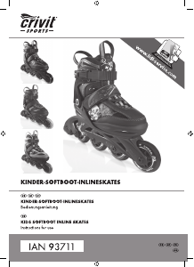 Bedienungsanleitung Crivit IAN 93711 Inline skates