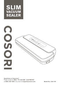 Manual Cosori C361-VS Vacuum Sealer