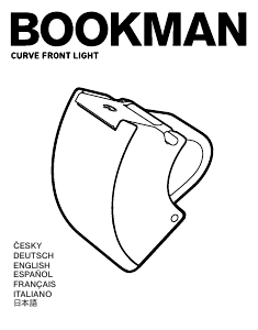 Manual de uso Bookman Curve (front) Faro bicicleta
