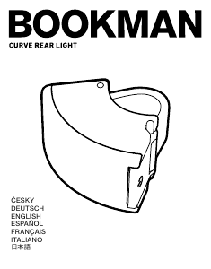 Manuál Bookman Curve (rear) Cyklosvítilna