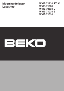 Manuale BEKO WMB 71031 S Lavatrice