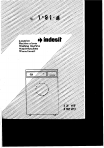 Handleiding Indesit 401 WF Wasmachine