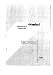 Handleiding Indesit 405 F Wasmachine