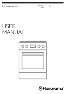Bruksanvisning Husqvarna QSG6126SW Spis