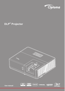Manual Optoma ZH606e Projector
