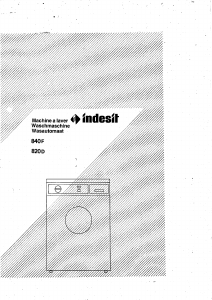 Handleiding Indesit 820 D Wasmachine
