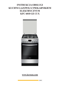 Handleiding Kernau KFC 6010 GE CI X Fornuis