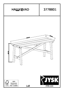 Manuale JYSK Hallkevad Panca