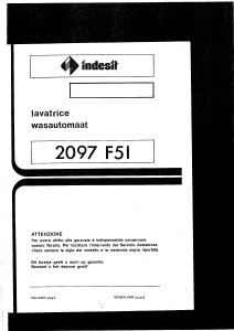Handleiding Indesit 2097 F51 Wasmachine