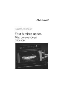 Manual Brandt CE3610W Microwave