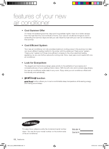 Manual Samsung AQ32UGBX Air Conditioner