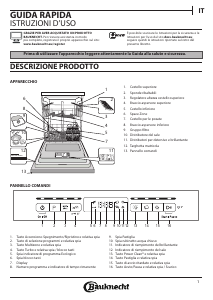 Manuale Bauknecht BFO 3T323 P6.5M X Lavastoviglie