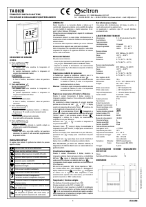 Manual Seitron TAD02B Thermostat