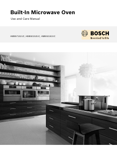 Manual Bosch HMB50162UC Microwave