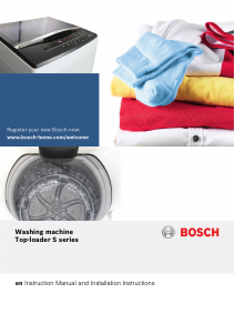 Manual Bosch WOE135W0ZA Washing Machine