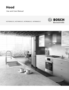 Handleiding Bosch HCP80641UC Afzuigkap