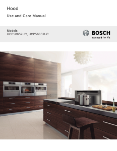 Manual de uso Bosch HCP50652UC Campana extractora