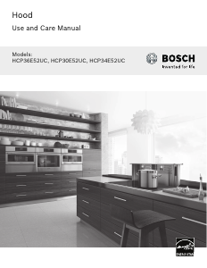 Mode d’emploi Bosch HCP34E52UC Hotte aspirante