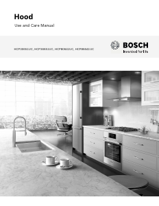 Mode d’emploi Bosch HCP86641UC Hotte aspirante