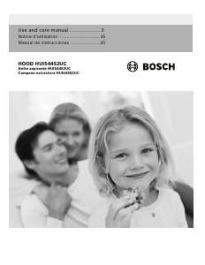 Mode d’emploi Bosch HUI54452UC Hotte aspirante