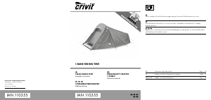 Manual Crivit IAN 110355 Tent