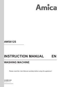 Manual Amica AWS612S Washing Machine