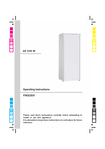 Manual Amica AZ225W Freezer