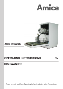 Handleiding Amica ZWM 496 W Vaatwasser