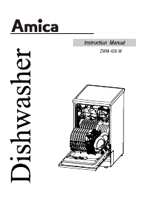 Manual Amica ZWM 426 W Dishwasher