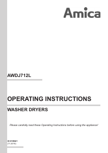 Manual Amica AWDJ712L Washer-Dryer
