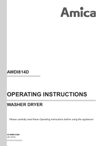 Manual Amica AWDI814D Washer-Dryer