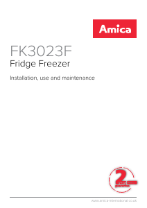 Handleiding Amica FK3023F Koel-vries combinatie