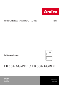 Handleiding Amica FK334.6GBDF Koel-vries combinatie