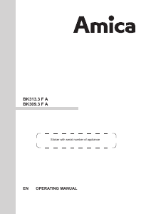 Handleiding Amica BK309.3FA Koel-vries combinatie