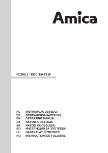 Manual Amica FD206.3 Combina frigorifica
