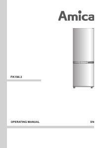 Manual Amica FK194.3 Fridge-Freezer