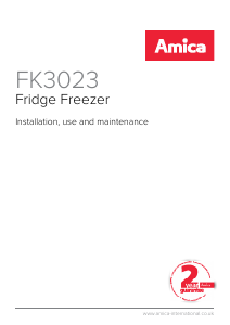 Manual Amica FK3023 Fridge-Freezer