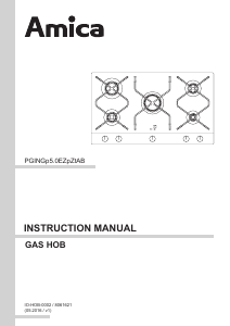 Manual Amica INPGCZ9610B Hob