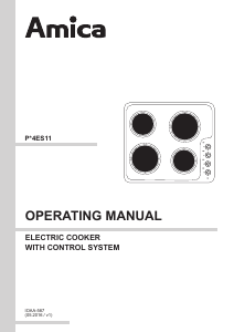 Manual Amica PW4ES11 Hob